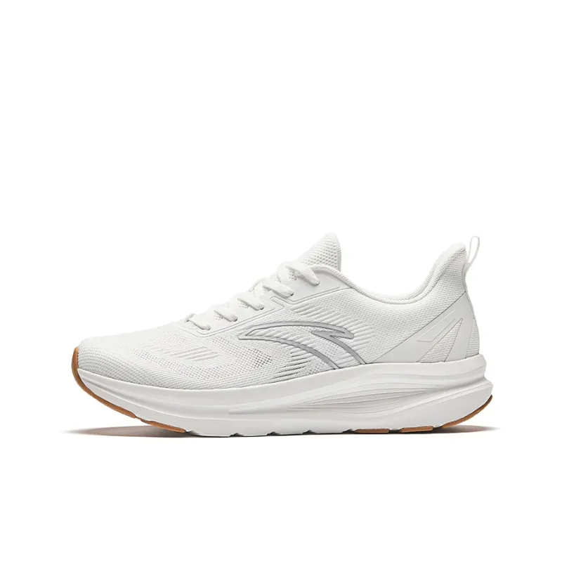 Anta Running Collection Cushioning Slip Resistant Low Top Running Shoes Men's White-0