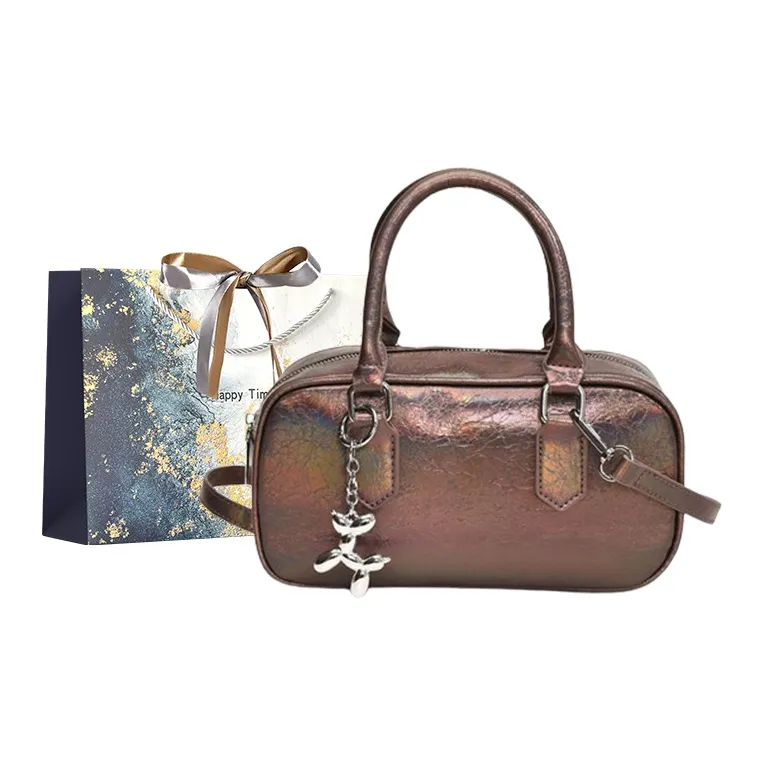 Iman's House PU Shoulder Bag Women's Silver/Gunmetal-5