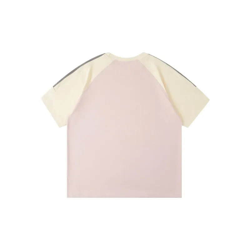 Libito Raglan Sleeve T Shirt Unisex Pink-1