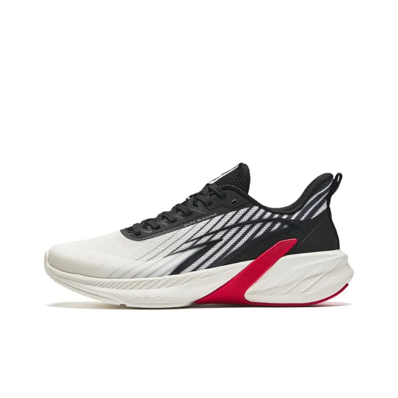 Anta Suburban Abrasion-Resistant Low-Top Running Shoes Men's White Black-0