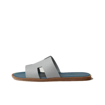 HERMES Izmir Slide Slippers Men's Gray Blue