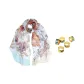 Blue+Random Silk Scarf Buckle