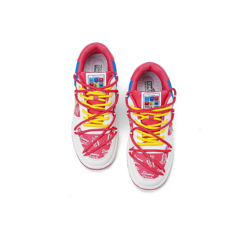 SESAME STREET Slip Resistant, Abrasion Resistant, Breathable Low Top Skateboard Shoes Unisex-26