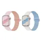 Apple Silicone Strap-Pink Gray * White Blue