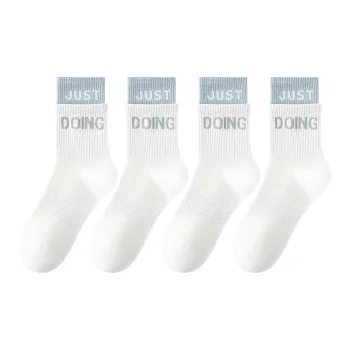 XXLLG Mid Calf Socks Women's 4 Pack