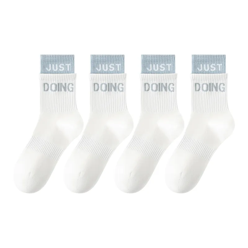 XXLLG Mid Calf Socks Women's 4 Pack-0