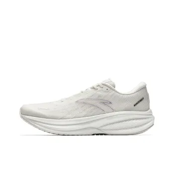 Anta Cushioning Slip Resistant And Abrasion Resistant Low Top Running Shoes Men's Papyrus White