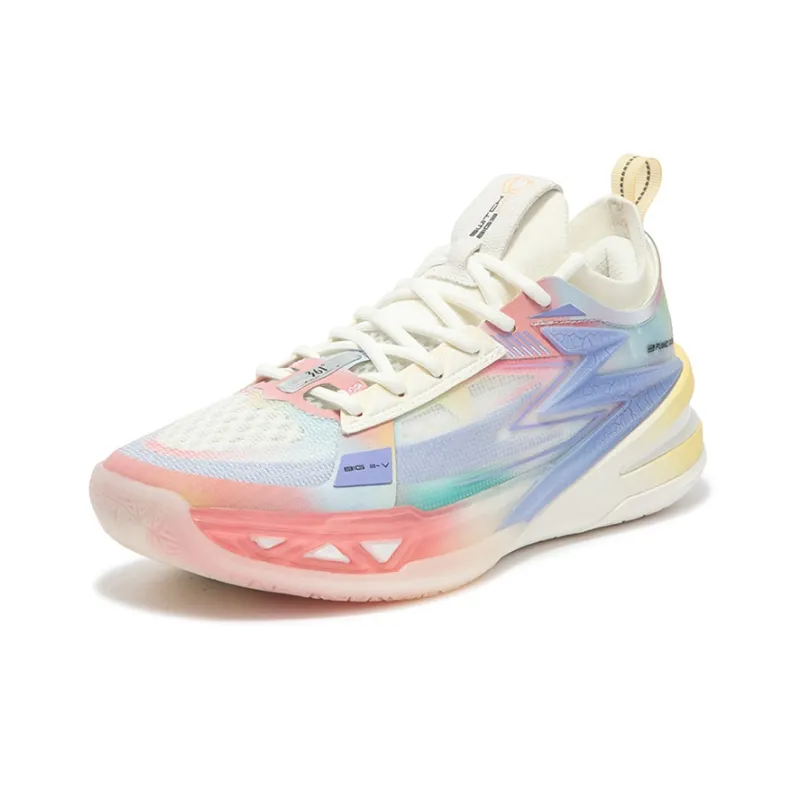 361° BIG3 5.0 Pro Basketball Shoes Men Low Top Feather White/Cheese Yellow-1