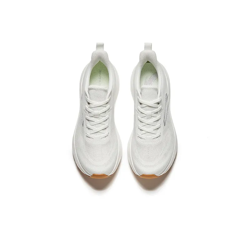 Anta Running Collection Cushioning Slip Resistant Low Top Running Shoes Men's White-2