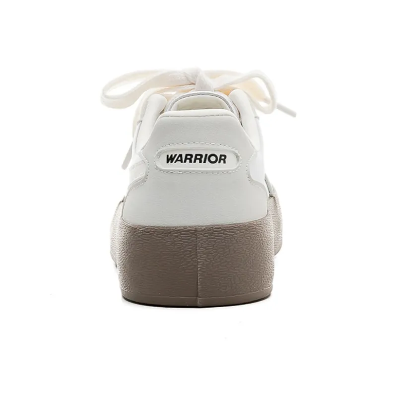 Warrior Breathable And Slip Resistant Low Top Canvas Shoes Women's Gray Silver Beige-3