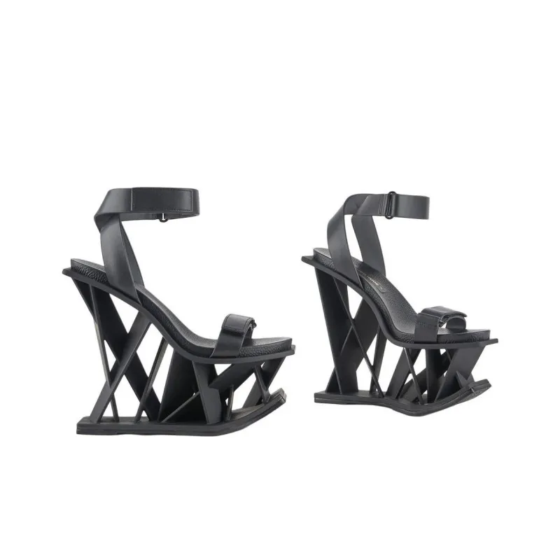 UNITED NUDE Vector Strap Sandals 17cm Women's Black-3