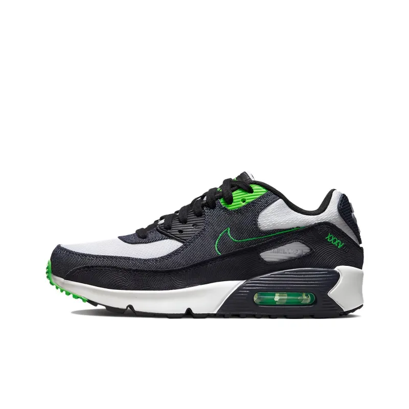 Nike Air Max 90 Leather Se 'Black Scream Green' Gs-0