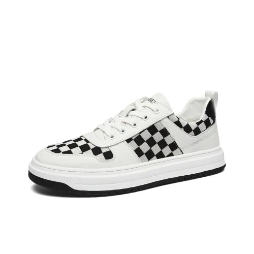KAISER Abrasion-Resistant Cushioning Low-Top Casual Shoes Men's Black White
