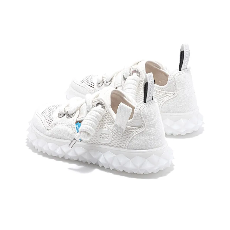 OETZI New Iceberg Series Breathable Low Top Casual Shoes Unisex White-2