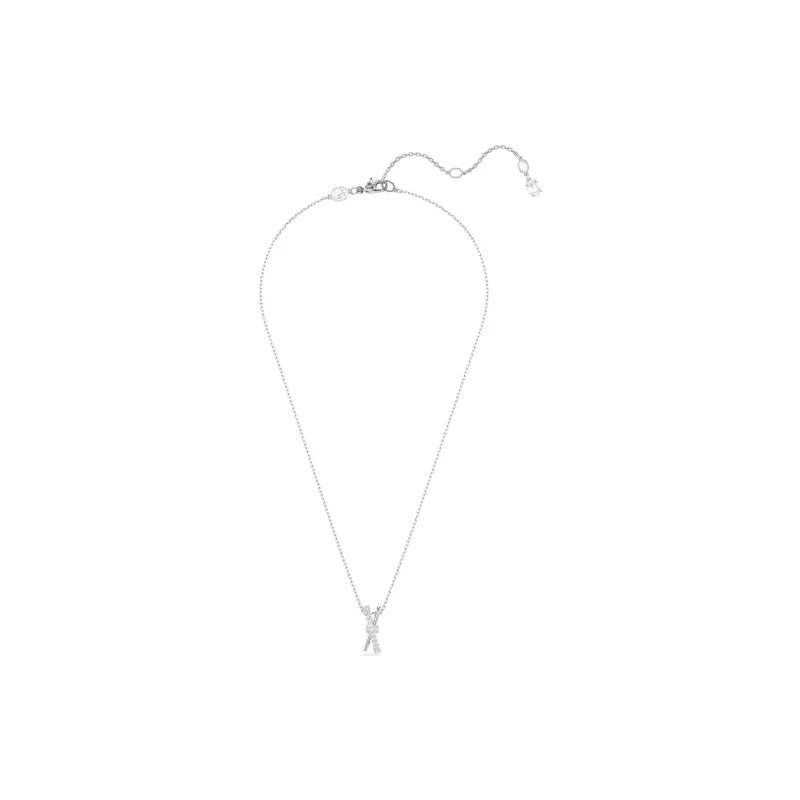 Swarovski Synthetic Cubic Zirconia Necklaces Women's Silver-2