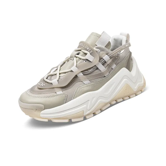 Daisy Fellowes Devil One Low Top Chunky Sneakers Unisex Glow In The Dark White-2