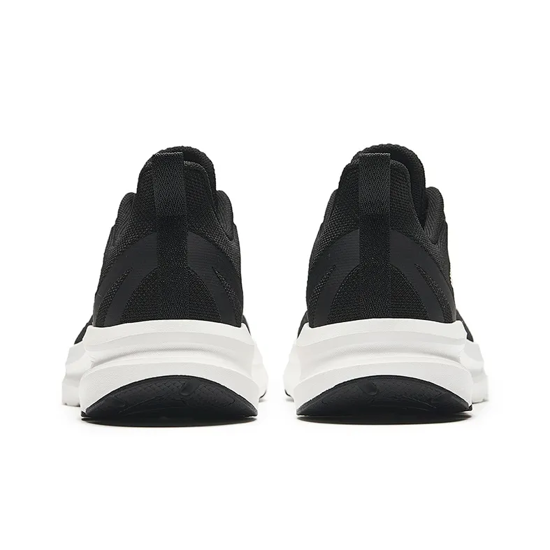 Anta Running Collection Cushioning Slip Resistant Low Top Running Shoes Men's Black White-3