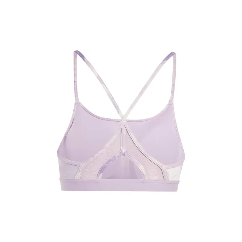 Adidas Light Support Tie-Dye Flower-Print Bra Bra Women's Light Purple-1