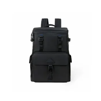 Venque Polyester Backpacks Large Size Unisex Black & Olive Green