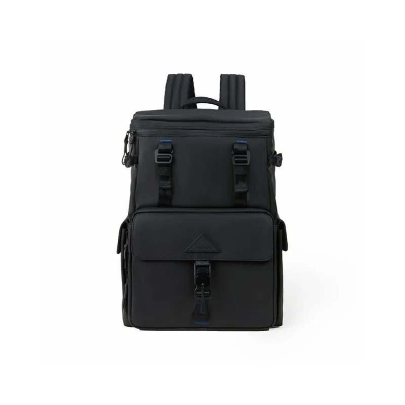 Venque Polyester Backpacks Large Size Unisex Black & Olive Green-0