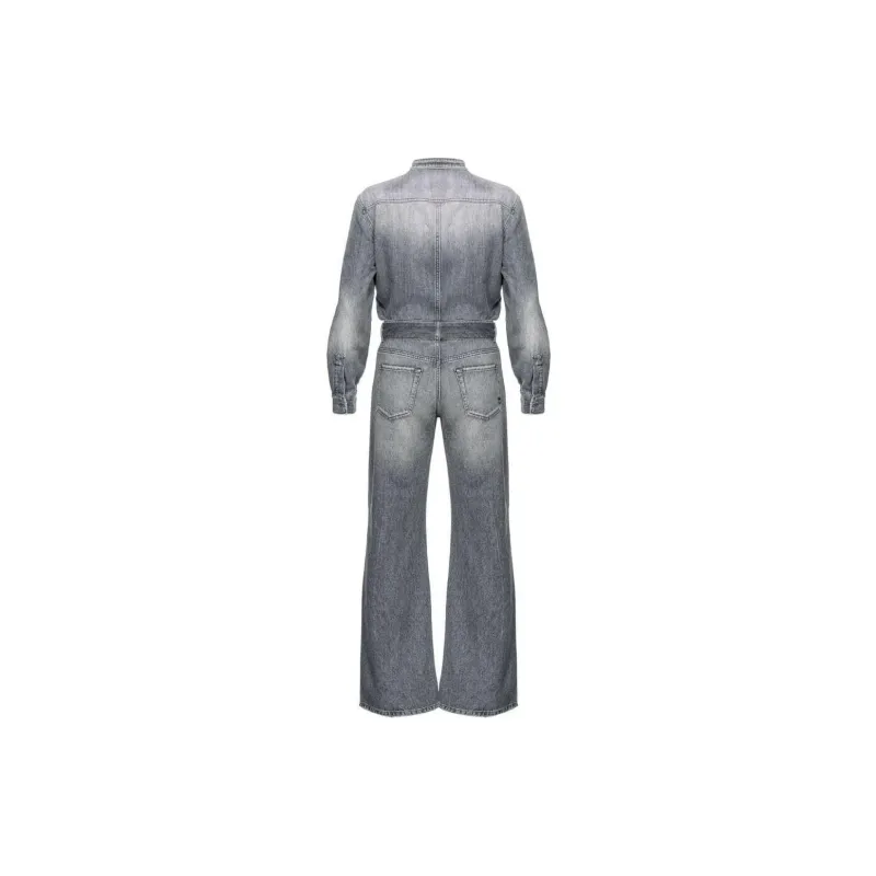 PINKO Bootcut Denim Jumpsuit-1