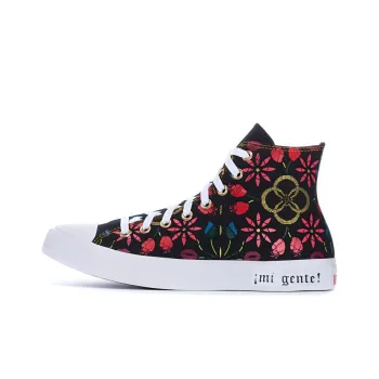 Converse Chuck Taylor All Star Hi Mi Gente Black University Red Women's