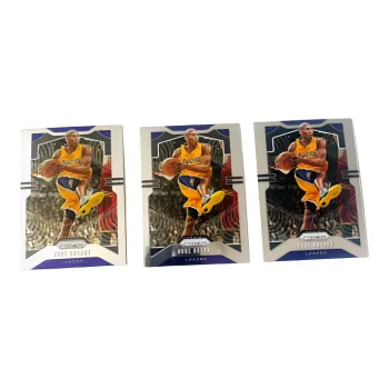 PANINI 19 20 Lakers, Kobe Prizm Base 3 Piece Combination, Player Card, Card Product Access Sports Cards 3 Pcs