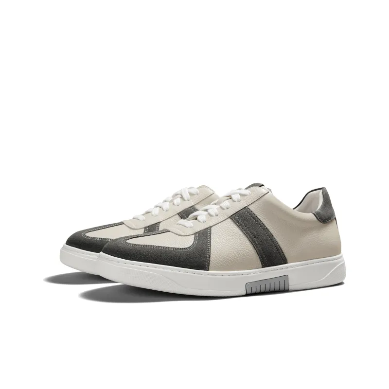 THOM WILLS Casual Vintage German Army Trainers Skateboard Shoes Men's Dark Gray-1