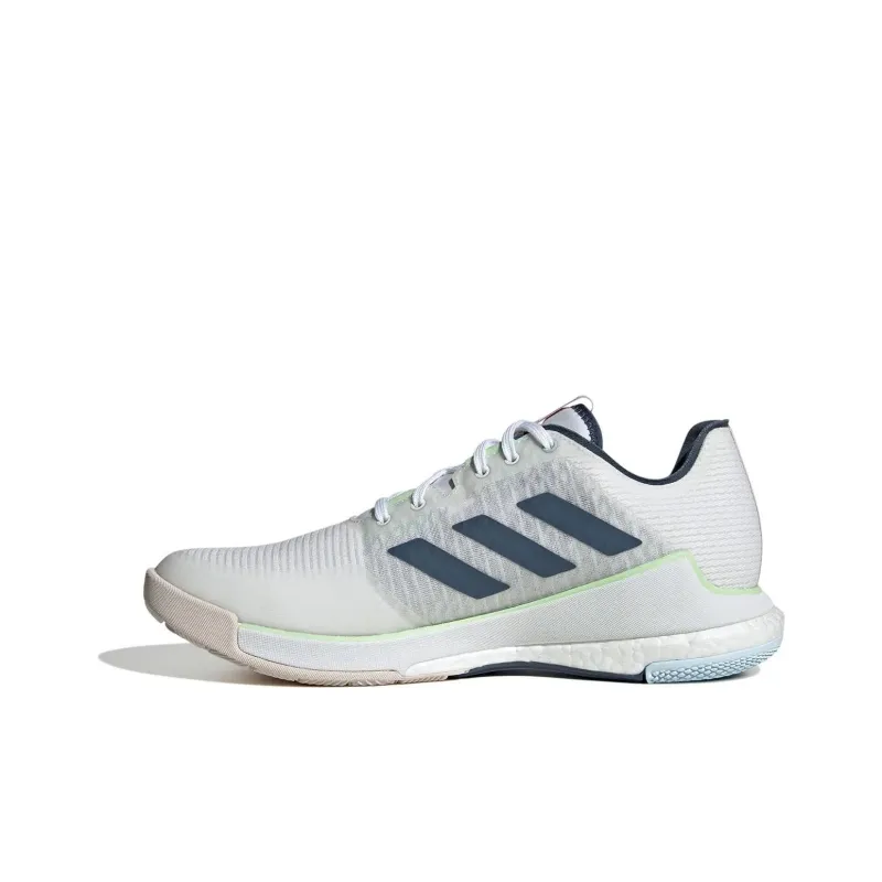 Adidas Crazyflight Slip-Resistant Low-Top Training Shoes Unisex White Blue Red-0
