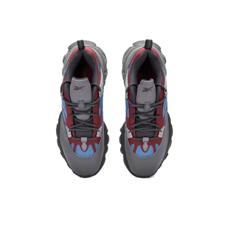 Reebok Dmx Trail Shadow 'Cloud Grey Burgundy Steel Blue'-3