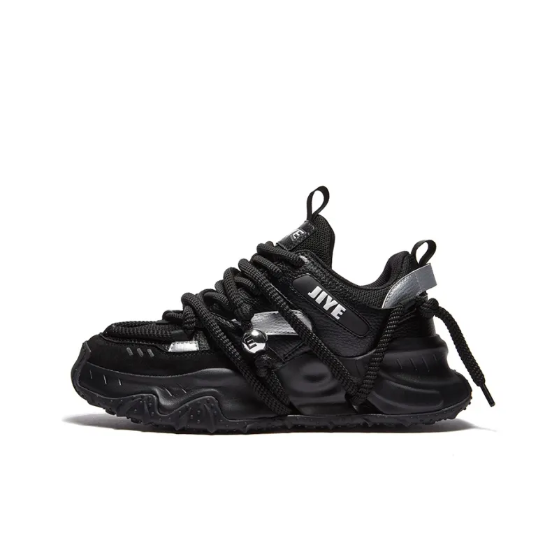 JIYE Height Increasing Wear-Resistant Breathable Low-Top Chunky Sneakers Unisex-6