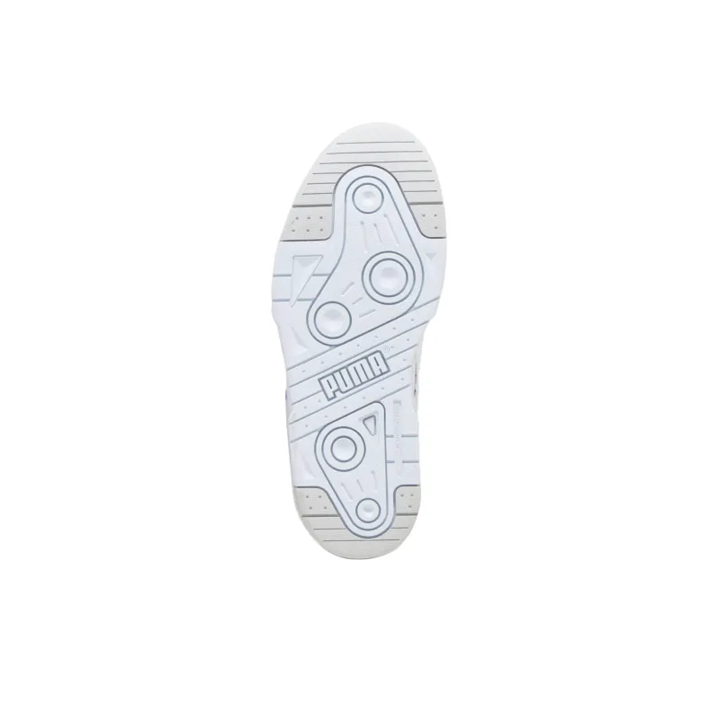 PUMA Slipstream Anti Slip Wear Resistant Low Top Skateboard Shoes Unisex White Blue Yellow-4