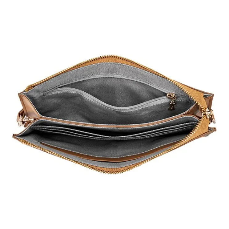 Hush Puppies PVC Wallets Clutches Medium Size Women's Khaki/Beige Apricot-6