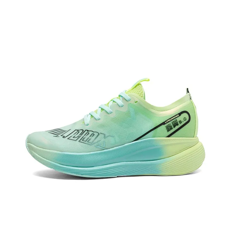 LPMX Running Shoes Unisex Low Top White Turquoise Green-0