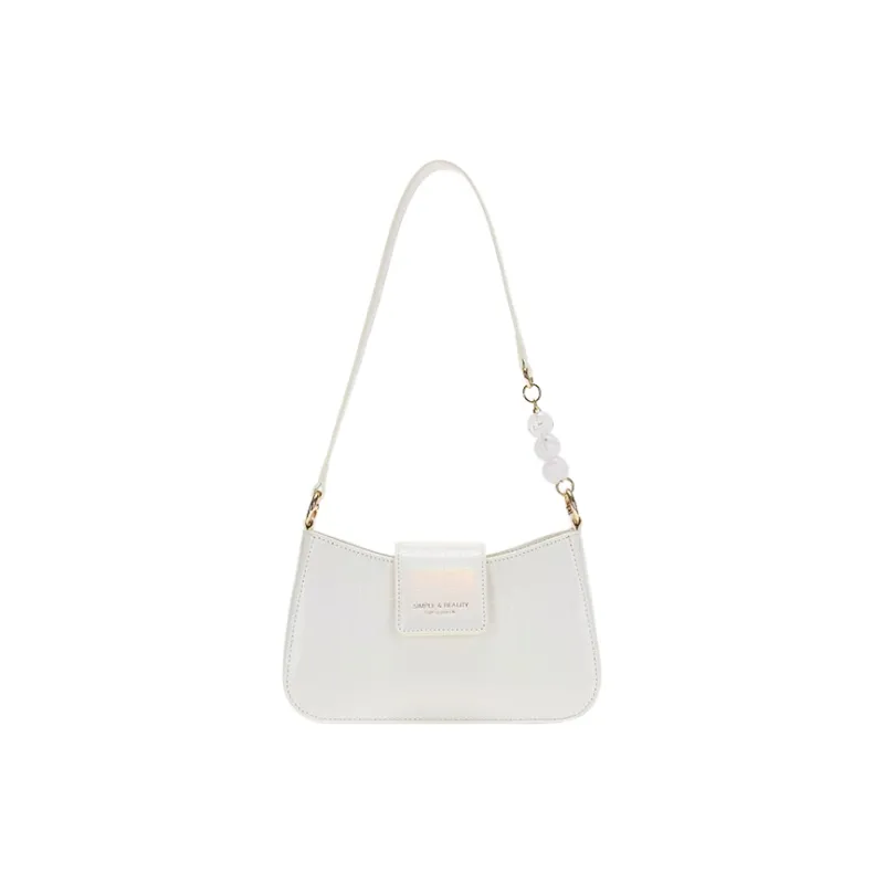 SEM/R PU Shoulder Bag Women's White-0