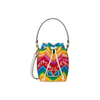 Valentino GARAVANI Canvas Canvas Bag Bucket Bag Handbag Shoulder Bag Crossbody Bag Mini Women's Multicolor
