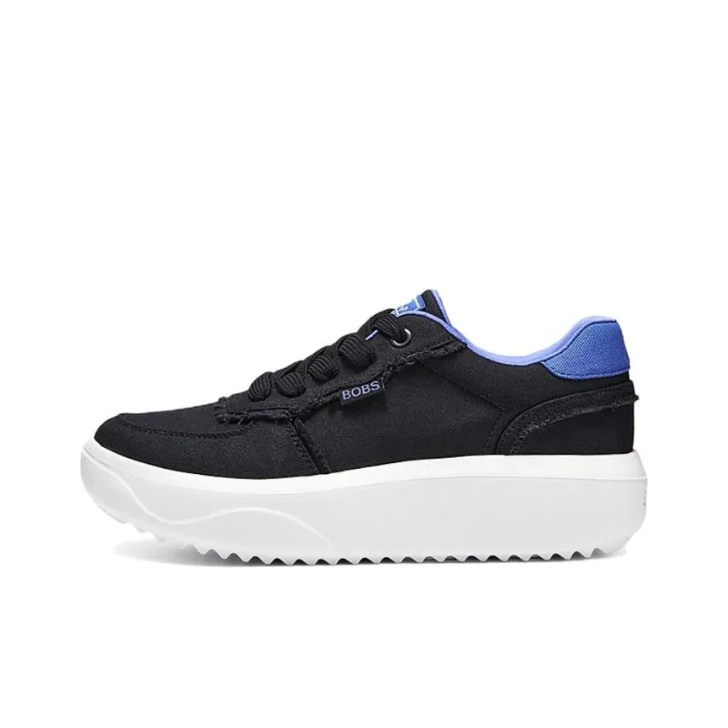 Skechers Bob's Slip Resistant Low Top Canvas Shoes Women's Black-0