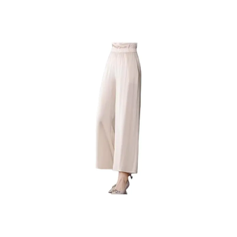 Yi Mengyuan Silk Casual Pants Women's-6