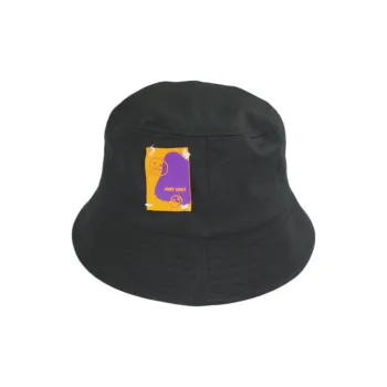 PINKORANGE Cotton Bucket Hats Unisex Black/White