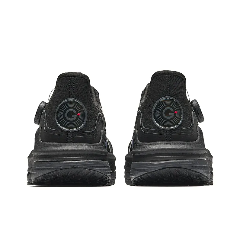 Anta Cushioning, Wear Resistant Low Top Running Shoes Men's Basic Black-3