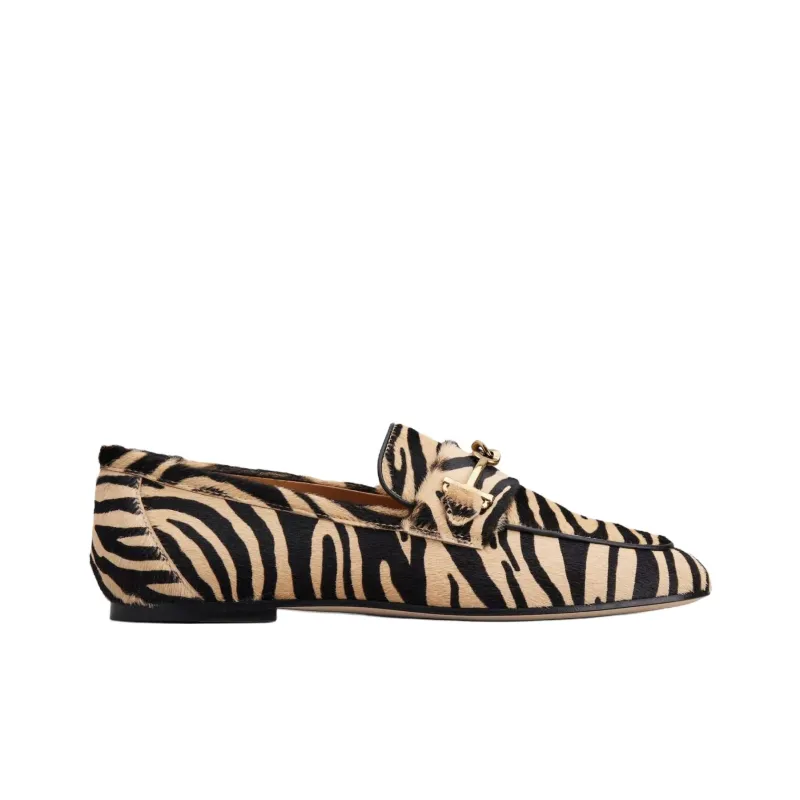 TOD'S Pony Printed Loafers Women's-1