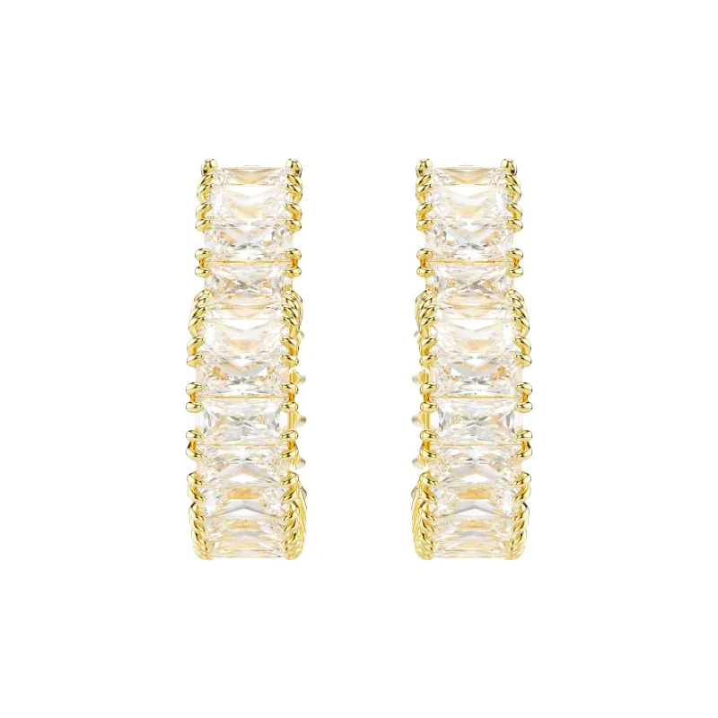 Swarovski Matrix Heart shaped Earrings-1
