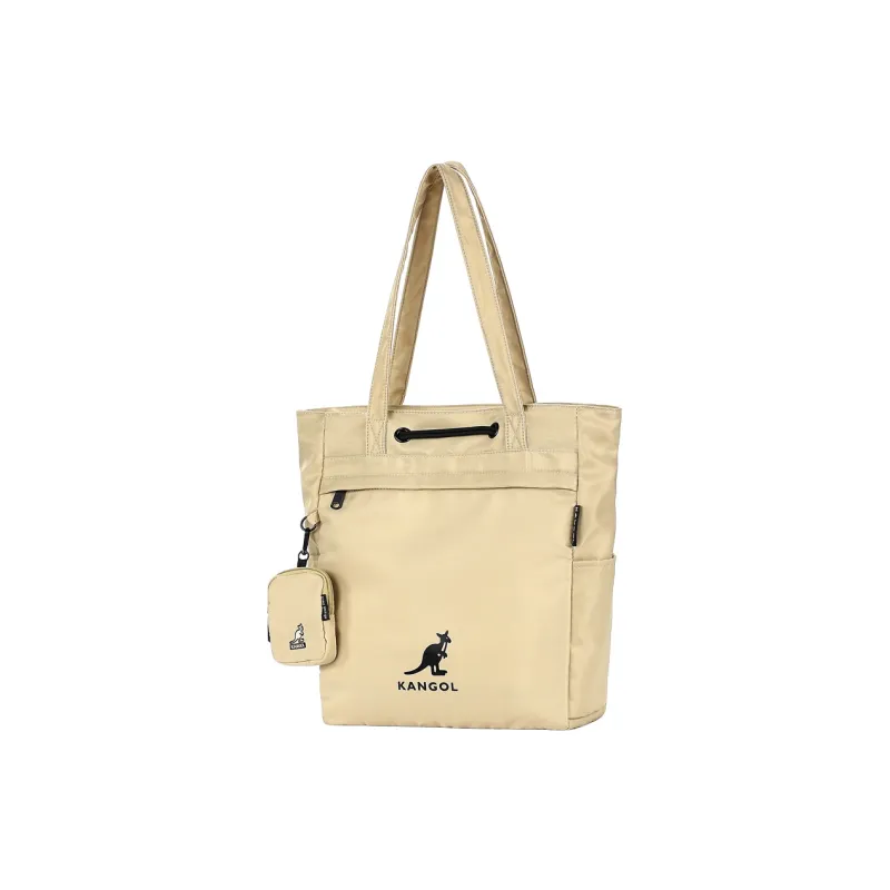 KANGOL Fabric Tote Bag Commuter Bag Handbag Shoulder Bag Unisex Khaki/Black/Ivory/Peach Pink/Military Green/Dark Blue-2