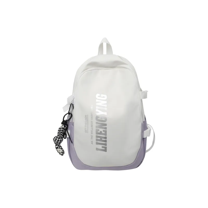 HCXK Nylon Backpack Unisex Black/Gray/Blue/Purple/Orange-30