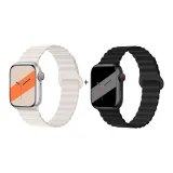 Apple Silicone Strap-Starlight * Midnight Black