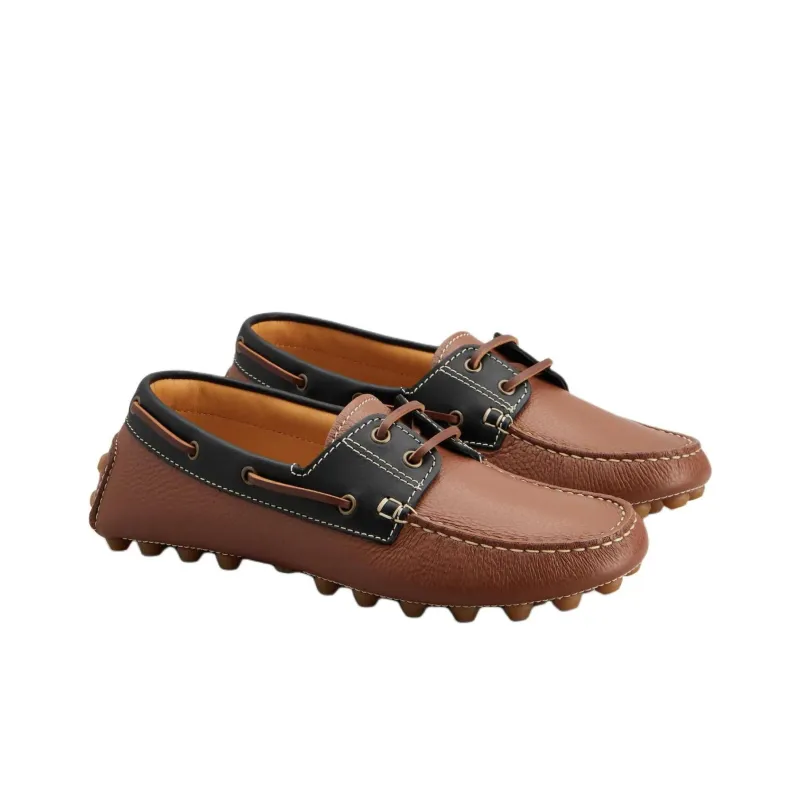 TOD'S Gommino Beanie Shoes Men's Brown-2