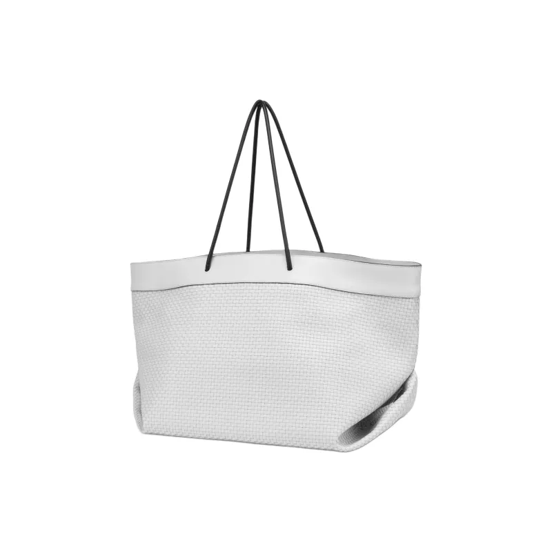 MOSCHINO Logo Printed Braid-Detailed Tote Bag-1