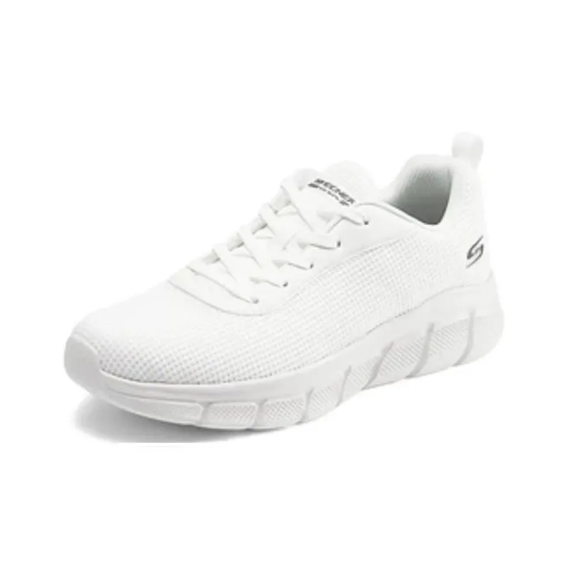 Skechers Bobs Wear resistant And Lightweight Low Top Casual Running Shoes Men's White-1
