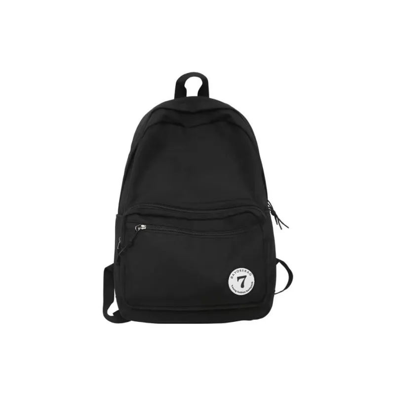 GEERDUN Nylon Backpack Regular Unisex Black/White/Red/Yellow-5