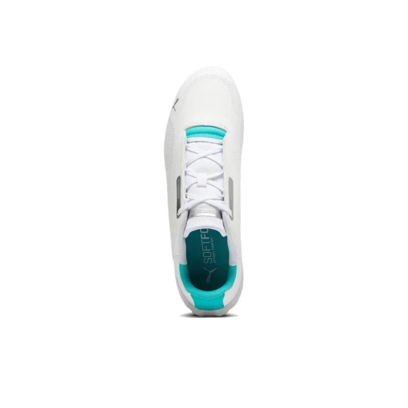 PUMA Mercedes Amg Anti Slip Wear Resistant Low Top Running Shoes Unisex White Green-3